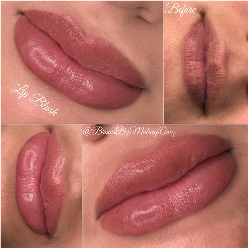 semi permanent lip blush colours